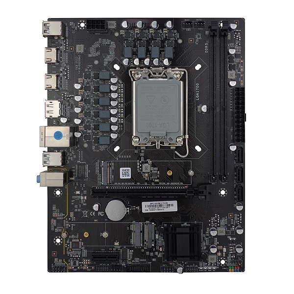 Placa Mãe BrazilPC BPC-H610M.2-TG D5 LGA 1700 Intel H610 DDR5 HDMI VGA M.2 USB 3.0 Rede Gigabit OEM