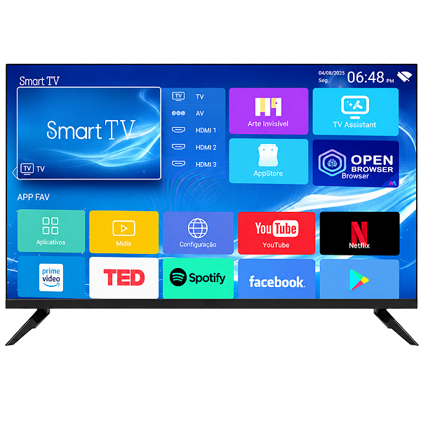 TELA LED 43" TRONOS SMART FHD WI-FI BLUETOOTH TR43SFA12B (3xHDMI/1xAV/1xPC AUDIO/1xFONE) BOX IF
