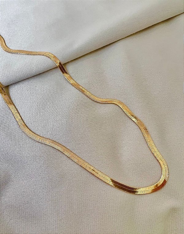 Colar Malha Folheado a Ouro 18K