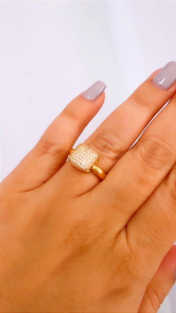 Anel Chuveirinho Quadrado