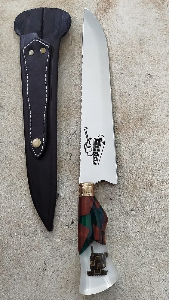 FACA ESTILO PICANHEIRA AÇO CIRÚRGICO