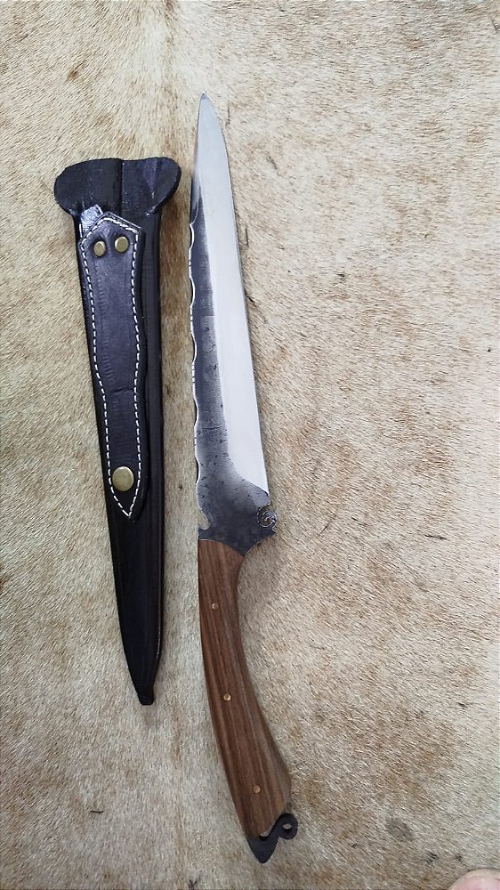 FACA JAVALIZEIRA COM BAINHA DE COURO