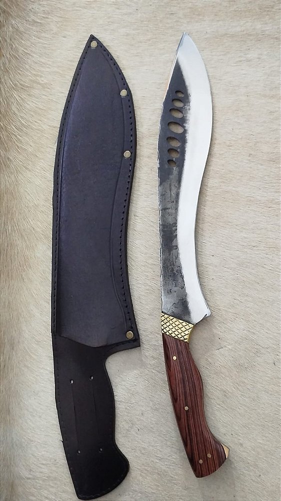 FACÃO KUKRI COM BAINHA