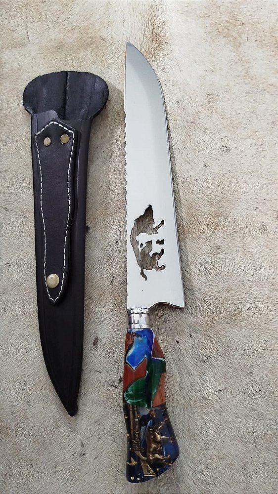 FACA ESTILO PICANHEIRA AÇO CIRÚRGICO "CAÇA"