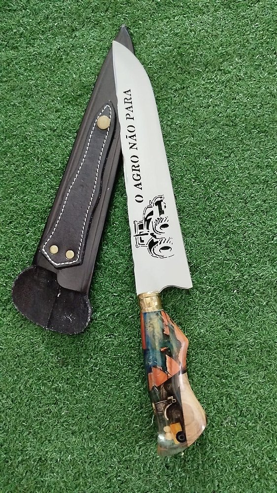 FACA ESTILO PICANHEIRA AÇO CIRÚRGICO "AGRO"