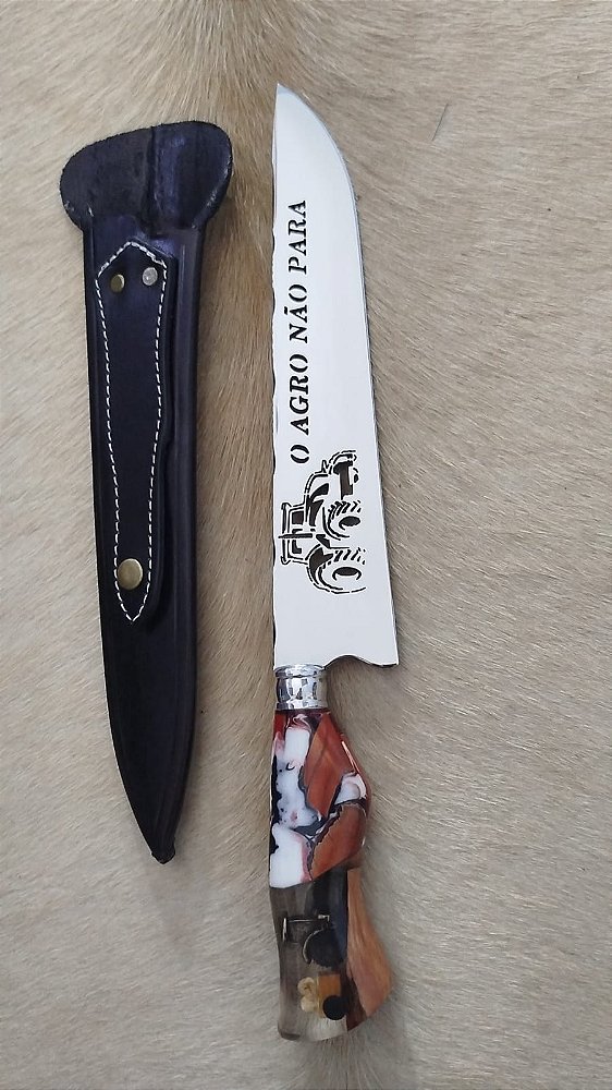 FACA ESTILO PICANHEIRA AÇO CIRÚRGICO "AGRO"