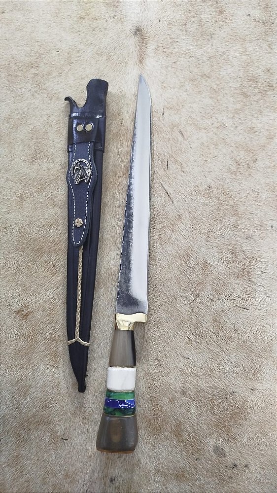 FACA JAVALIZEIRA COM BAINHA DE COURO