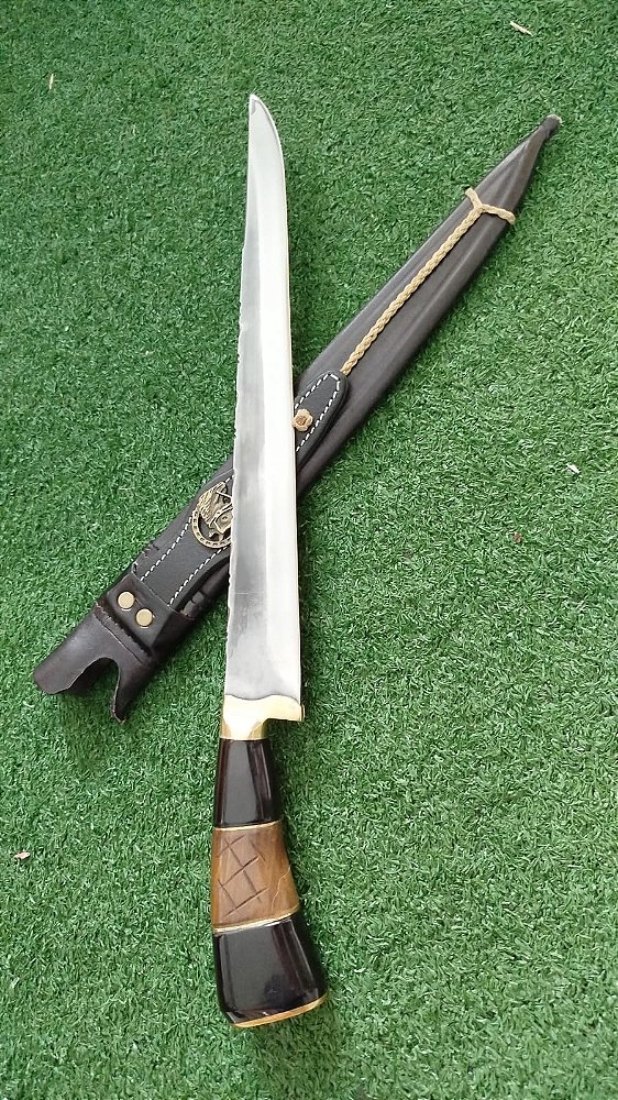 FACA JAVALIZEIRA COM BAINHA DE COURO