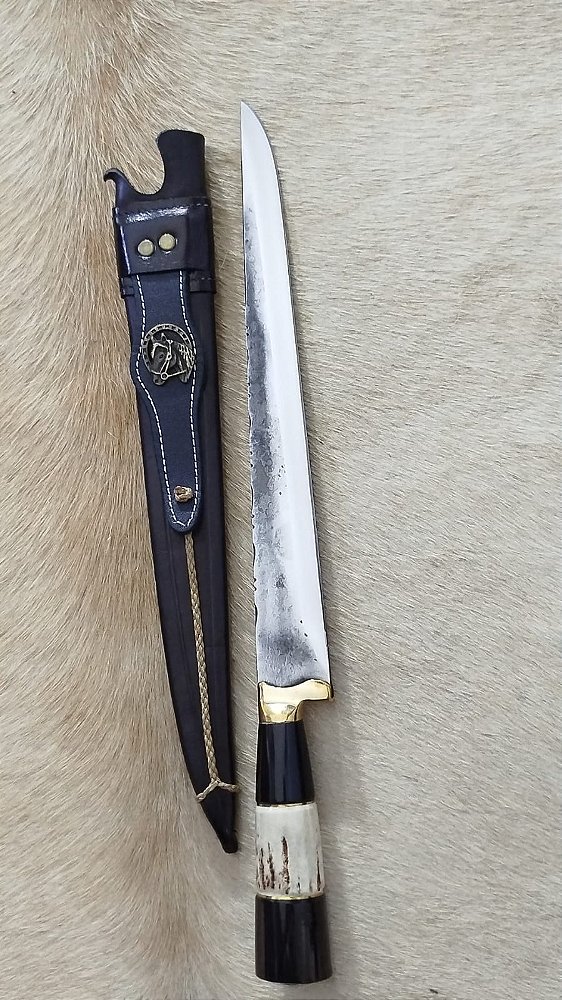 FACA JAVALIZEIRA COM BAINHA DE COURO