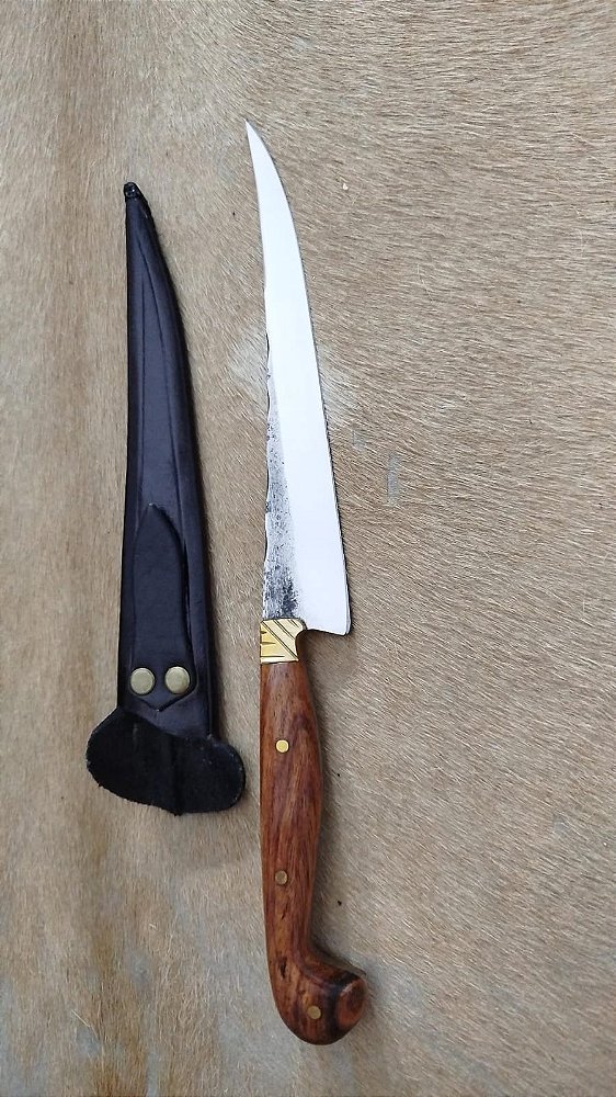 FACA DESOSSADEIRA COM BAINHA DE COURO