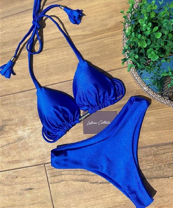 Biquíni Saint Tropez Azul Royale Luxury Collection