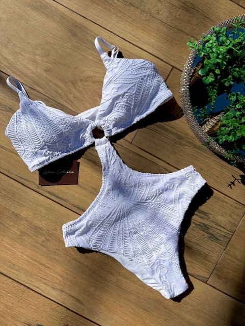 Body Mykonos Renda Branco  Handmade Collection