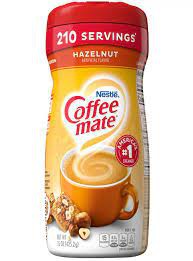 Nestle Coffee mate Sugar Free Hazelnut Powder Coffee Creamer