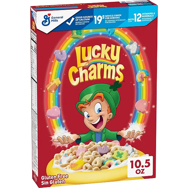 Cereal Lucky Charms com Marshmallows – Sem Glúten (297g)