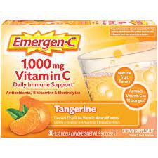 Emergen-C Vitamin C Supplement Powder for Immune Support, Tangerine, 30 Ct