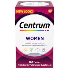 Multivitaminas Centrum para mulheres, suplemento multivitamínico/multimineral - 120 unidades