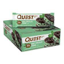 Barra de Proteína Quest, Pedaço de Chocolate com Menta, 20g de Proteína, 12 Ct