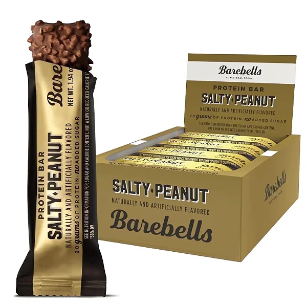 Barebells Salty Peanut Barra Proteica 20g Proteína – 12 Unidades