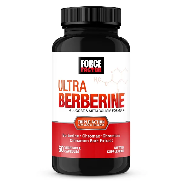 Fator de Força Ultra Berberina 500 mg – Suporte ao Metabolismo e Níveis Saudáveis de Glicose – 60 Cápsulas