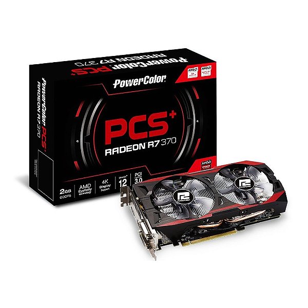 Placa de Vídeo AMD Radeon AX R7 370 - 2gb DDR5 - 256 Bits Power Color