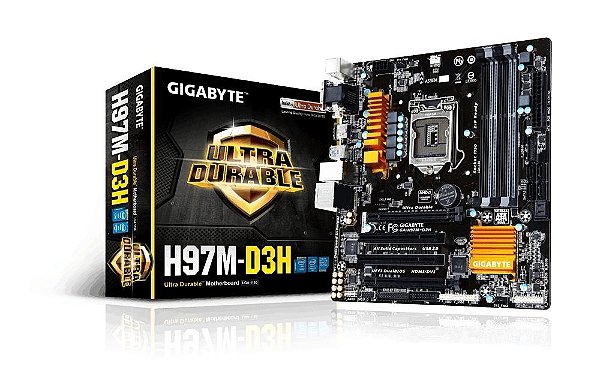 Placa Mãe Gigabyte H97M-D3H LGA 1150 - DM4 INFORMÁTICA COMPUTADORES GAMERS