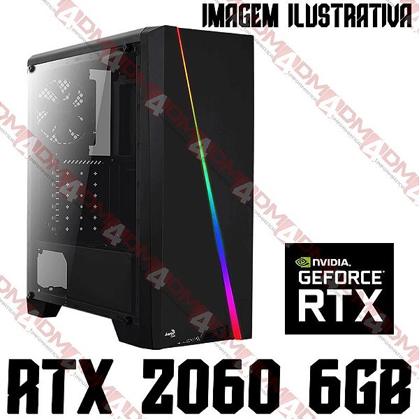 PC Gamer AMD Ryzen 5 3600X, 16GB DDR4, SSD M.2 500GB, GPU GEFORCE RTX 2060 OC 6GB