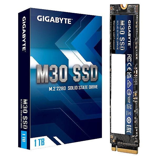 HD SSD M.2 1TB GIGABYTE M30 2280 NVMe PCIe 3X4 3500MB/s - GP-GM301TB-G