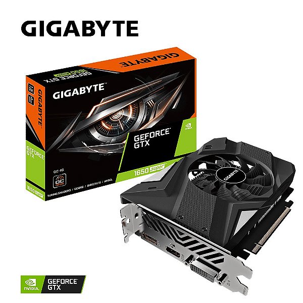 Placa de Vídeo Geforce GTX 1650 SUPER OC 4GB GDDR6 - 128 Bits GIGABYTE GV-N165OC-4GD