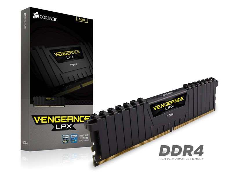 Memória 16gb DDR4 2400 Mhz Corsair Vengeance LPX CMK16GX4M1A2400C14 (1X16GB)