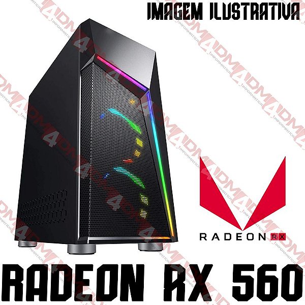 PC Gamer AMD Ryzen 3 3100, 8GB DDR4, SSD M.2 240GB, GPU AMD RADEON RX 560 4GB