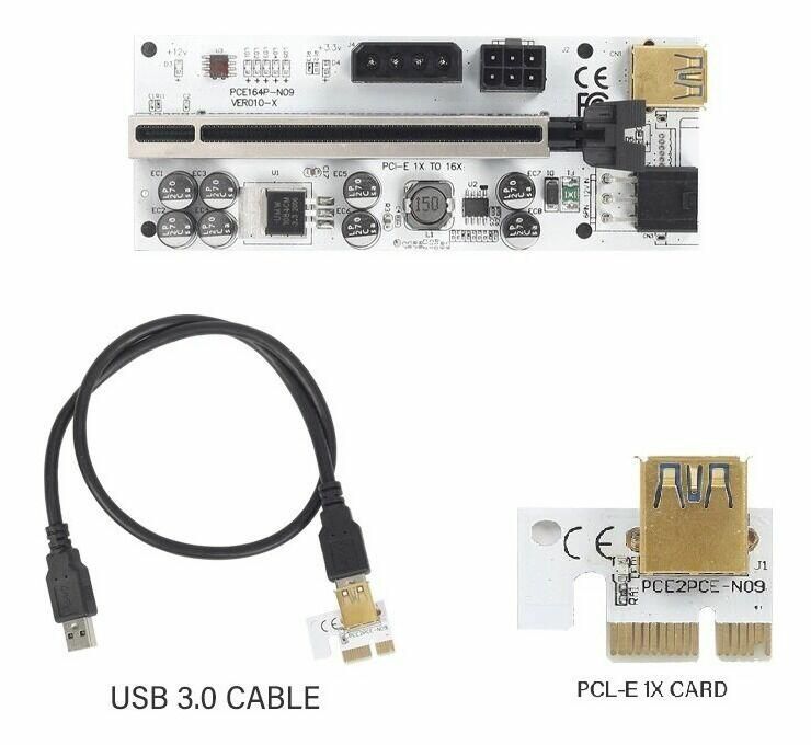 CABLE RISER VERSÃO 010X PCI TO 16X MINI PCI-E 45CM USB CABLE