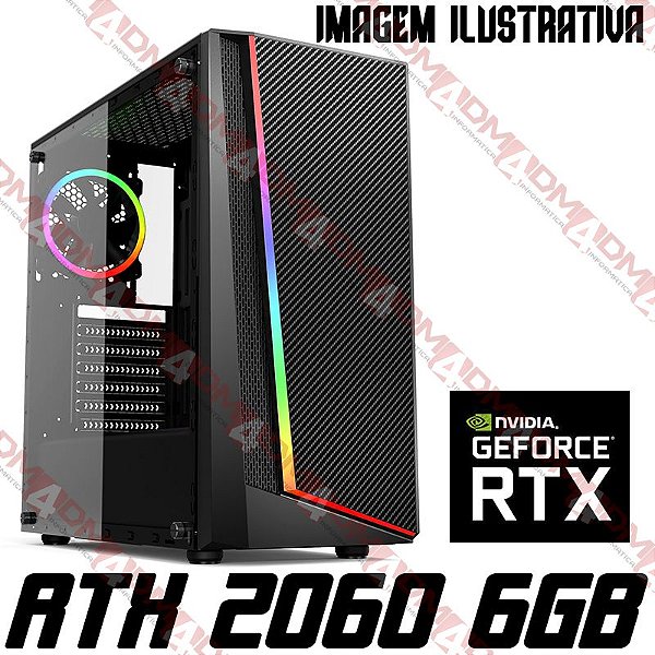 PC Gamer AMD Ryzen 5 3600, 16GB DDR4, SSD 480GB, GPU GEFORCE RTX 2060 OC 6GB