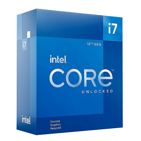 Processador Intel Core i7-12700KF, Cache 25MB, 3.6GHz (5.0GHz Max Turbo), LGA 1700 - BX8071512700KF
