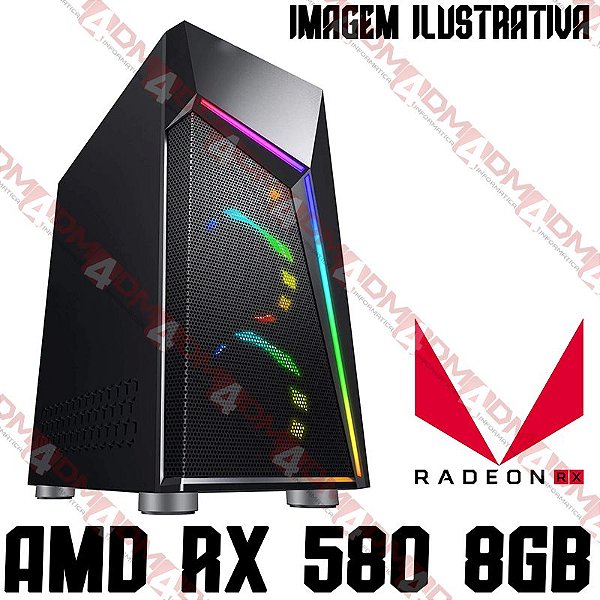 PC Gamer AMD Ryzen 7 1700, 16GB DDR4, SSD 480GB, GPU AMD RADEON RX 580 8GB