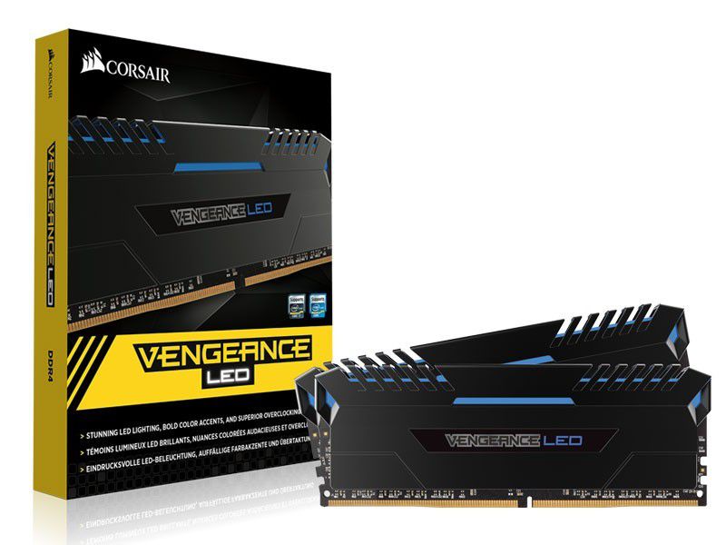 Memoria Desktop Gamer DDR4 Corsair CMU16GX4M2C3200C16B 16GB KIT (2X8GB) 3200MHZ CL16 DIMM Vengeance