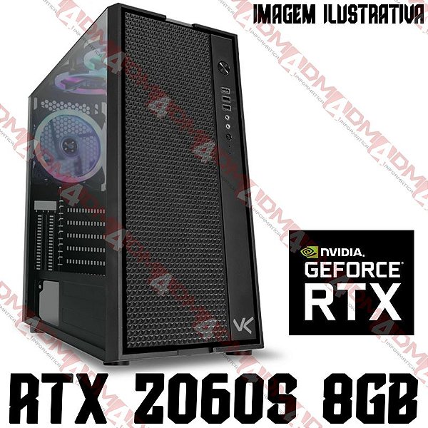 PC Gamer AMD Ryzen 5 5500, 16GB DDR4, SSD NVME 500GB, GPU NVIDIA GEFORCE RTX 2060 SUPER 8GB