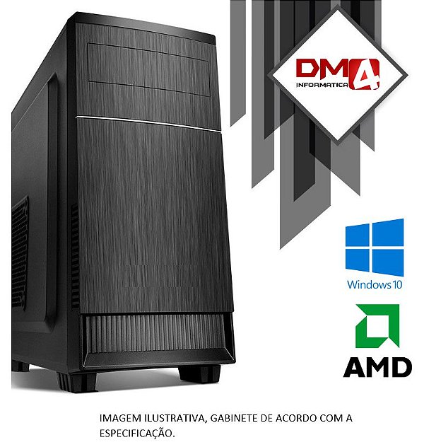 SUPER OFERTA - Computador Home Office AMD Ryzen 5 PRO 4650GE, 16GB DDR4, SSD NVME 500GB