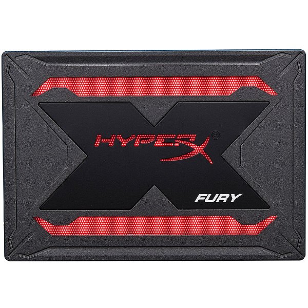 SSD Kingston Hyperx Fury RGB 480GB SATA III 6Gb/s Leitura: 550MB/s Gravação: 480MB/s - SHFR200/480G