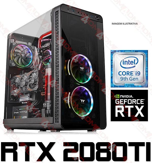 PC Gamer Pro Intel Core i9 Coffee Lake 9900K, 32GB DDR4, SSD 1 Tera, GPU GEFORCE RTX 2080TI OC 11GB