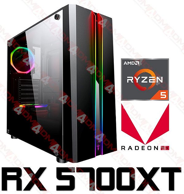 (SUPER RECOMENDADO) PC GAMER AMD RYZEN 5 3600, 16GB DDR4, SSD M.2 250GB, HD 1TB, GPU AMD RADEON RX 5700XT 8GB