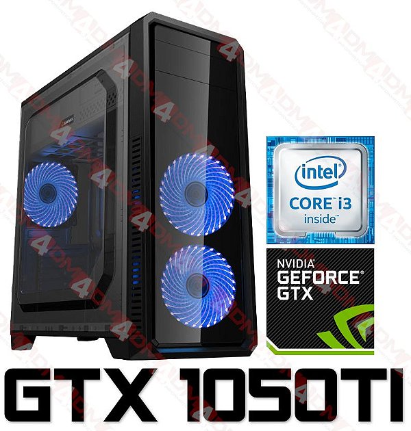 (SUPER OFERTA) PC Gamer Intel Core i3 Skylake 6100, 8GB DDR4, HD 1 Tera, GPU GEFORCE GTX 1050TI OC 4GB