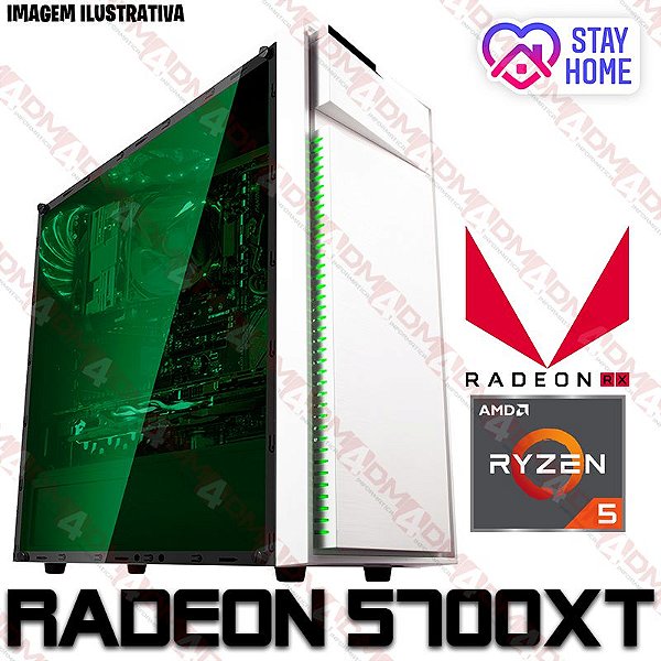 (SUPER RECOMENDADO) PC Gamer AMD Ryzen 5 3600X, 32GB DDR4, SSD NVME 512GB, GPU AMD RADEON RX 5700XT 8GB