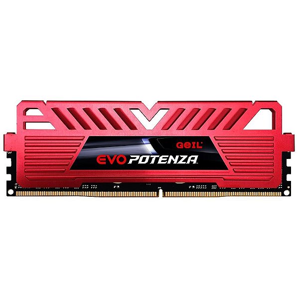 Memória Ram P/ Desktop 8GB DDR4 CL18 3600 Mhz GEIL EVO POTENZA RED (1X8GB) - GAPR48GB3600C18BSC