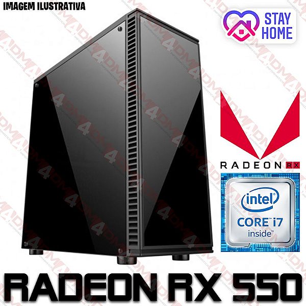 PC Gamer Intel Core i7 Haswell 4790, 8GB DDR3, SSD 240GB, GPU AMD RADEON RX 550 4GB