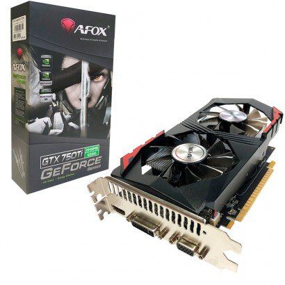 Placa de Vídeo GPU GEFORCE GTX 750TI 2GB DDR5 128 BITS AFOX - AF750TI-2048D5H5-V7