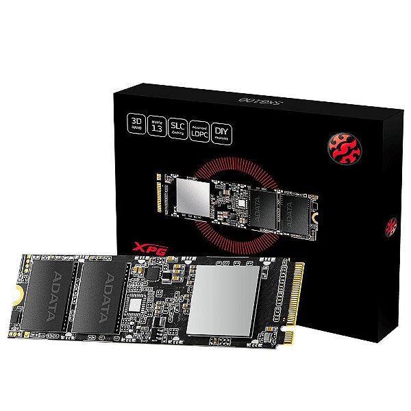 SSD XPG SX8100 256GB, M.2, Leitura 3500MB/s, Gravação 1200MB/s - ASX8100NP-256GT-C