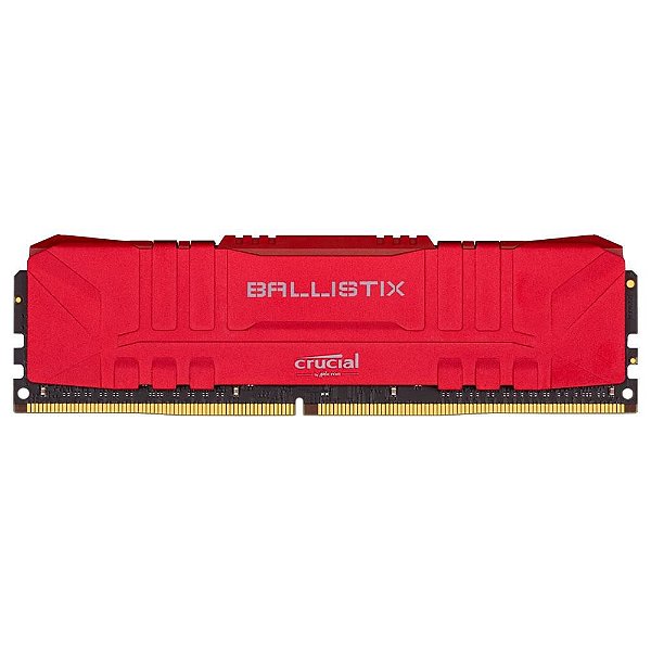 Memória Crucial Ballistix 16GB 2666 Mhz DDR4 CL16 RED - BL16G26C16U4R (1X16GB)