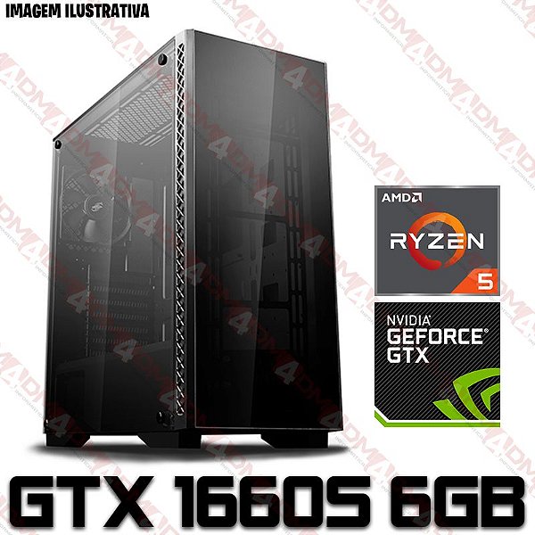 PC Gamer AMD Ryzen 5 3500, 16GB DDR4, SSD 240GB, GPU GEFORCE GTX 1660 SUPER  6GB - DM4 INFORMÁTICA COMPUTADORES GAMERS