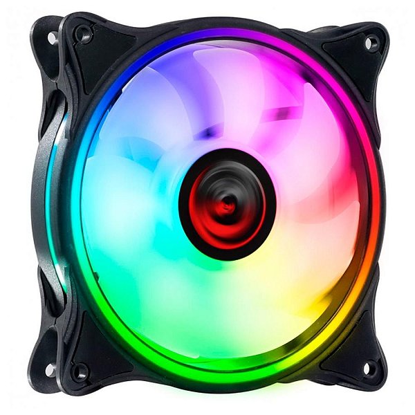 Cooler Fan PCYES, HURACAN H2 120MM RGB, 6 Pinos - PH2RGB120