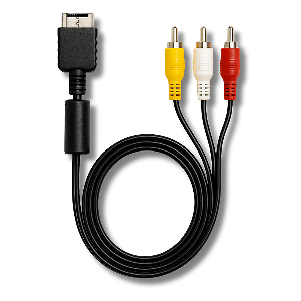 Cabo de Áudio e Video RCA para Ps1 e Ps2